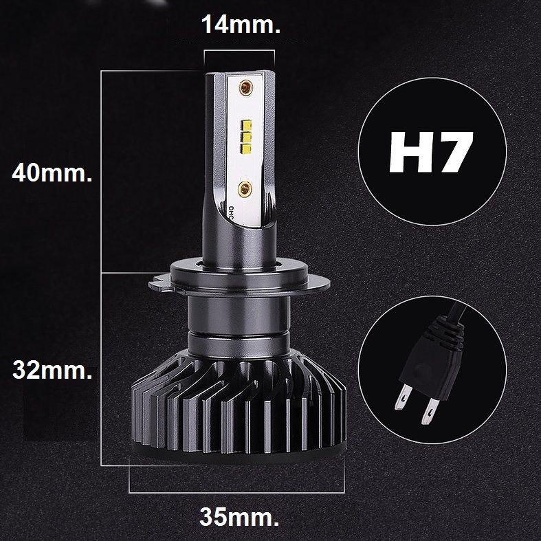 products/736/led zes sijalice h7.jpg - H7 SET PHI ZES chip 8000LM - SREDNJE-DUGO-MAGLENKU - Xenon Svetla Beograd
